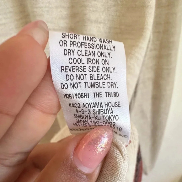 RARE Horiyoshi the Third 	100% Marino Extrafine Baige Sweater size XL - Picture 8 of 9